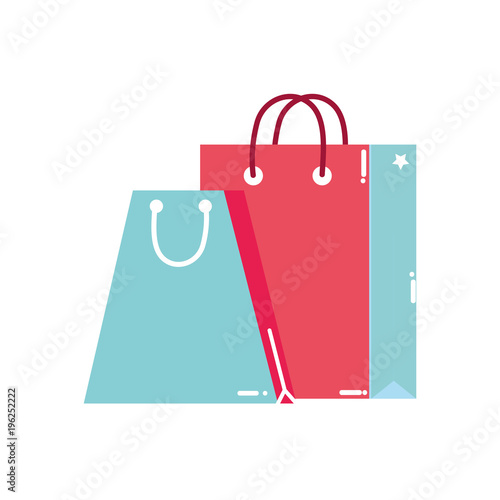 colorful shopping bags market shop object