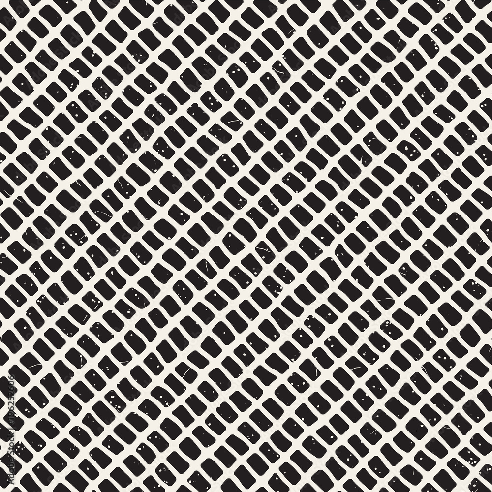 Hand drawn lines seamless grungy pattern. Abstract geometric repeating tile texture