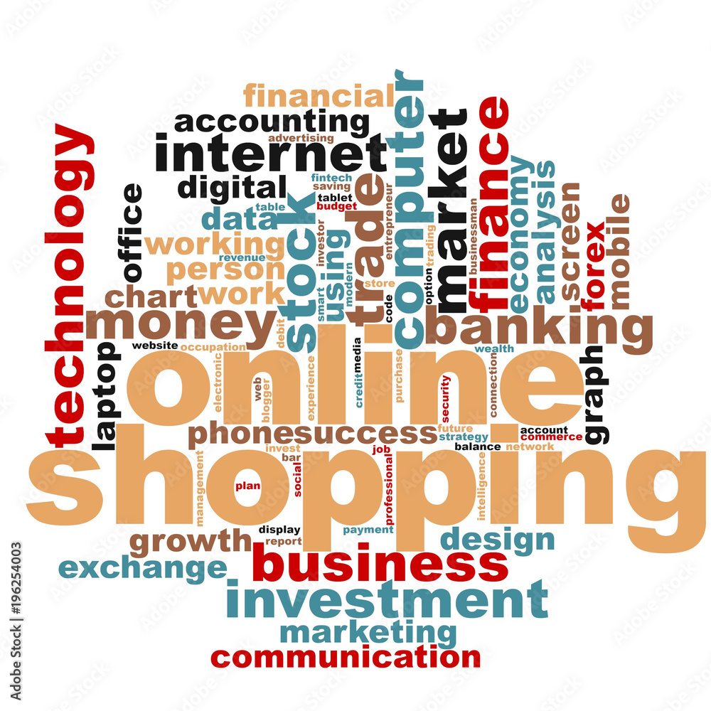 Online shopping word cloud Online shopping word cloud