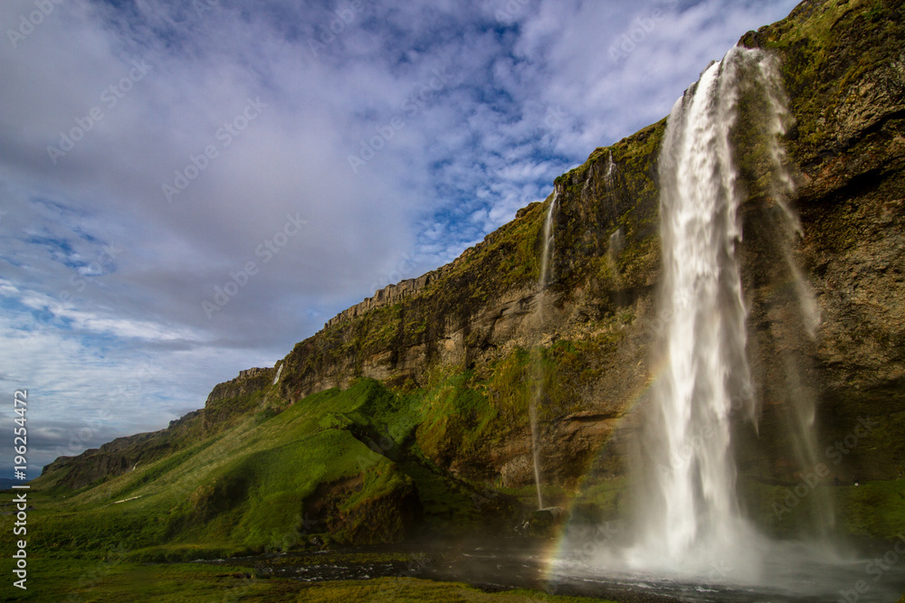 Obraz premium Luke bike tours the Ring Road around Iceland