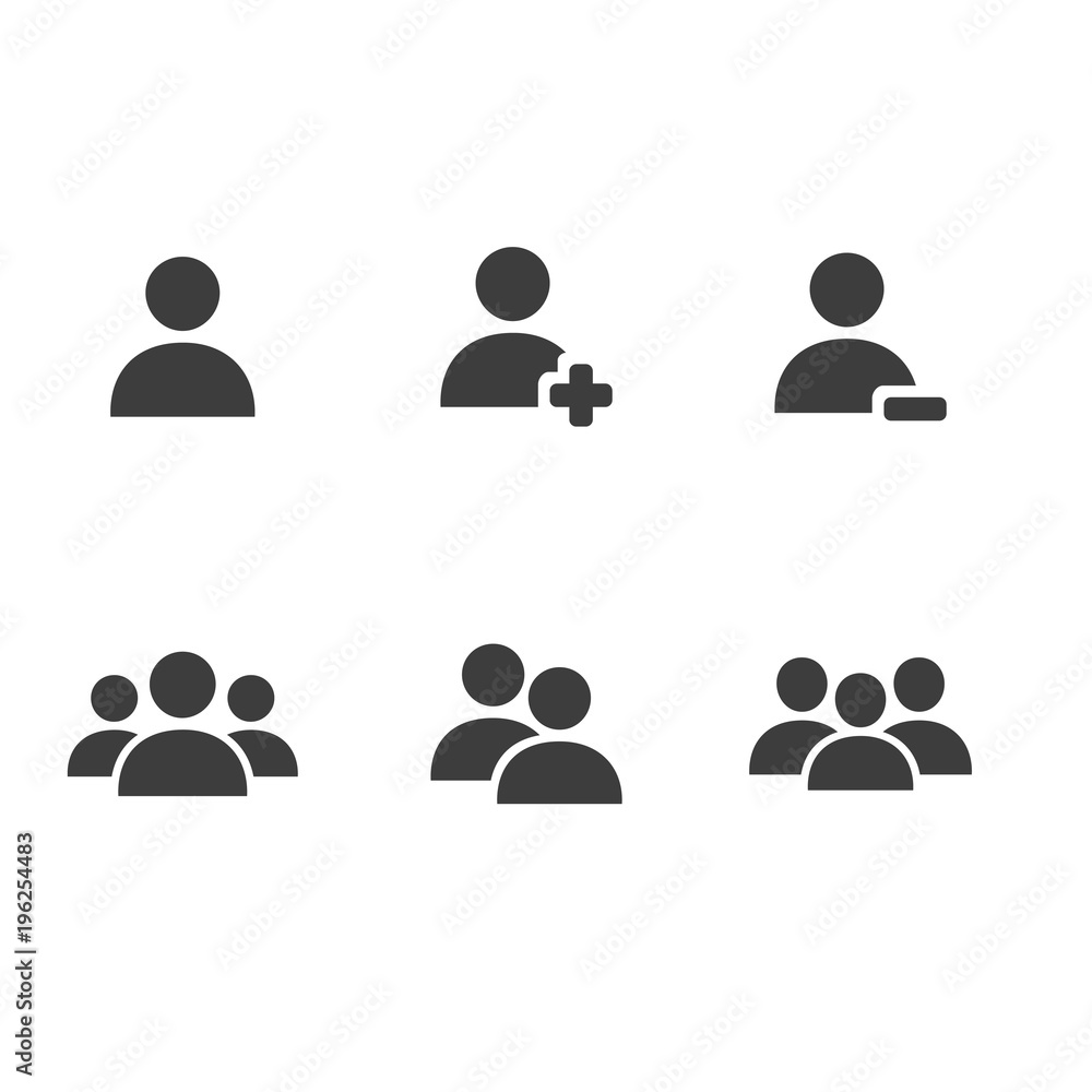 Set of Business human icons. . human resource management vector illustration Set of Business human icons. . human resource management vector illustration