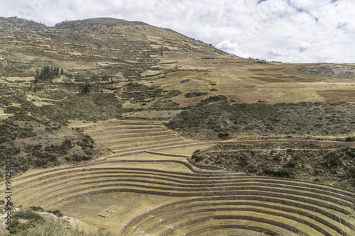 Inca agricultural terraces for developing and testing strains of crops © Tony