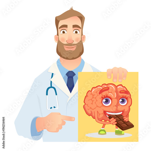 psychotherapist holding banner