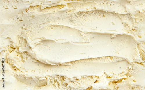 Obraz na płótnie Top view of vanilla ice cream surface
