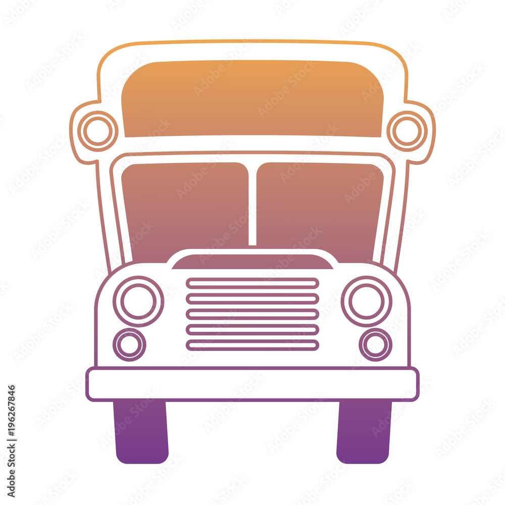 school bus icon over white background, colorful design. vector illustration school bus icon over white background, colorful design. vector illustration