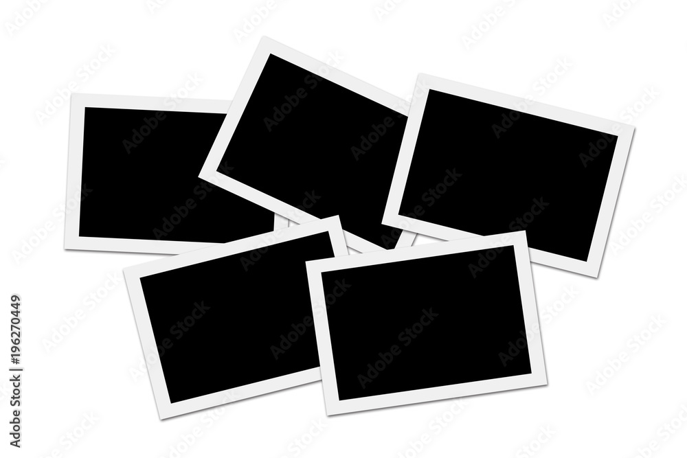 Blank photos on White background Stock Photo Adobe Stock