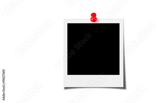Blank photos isolated on white background