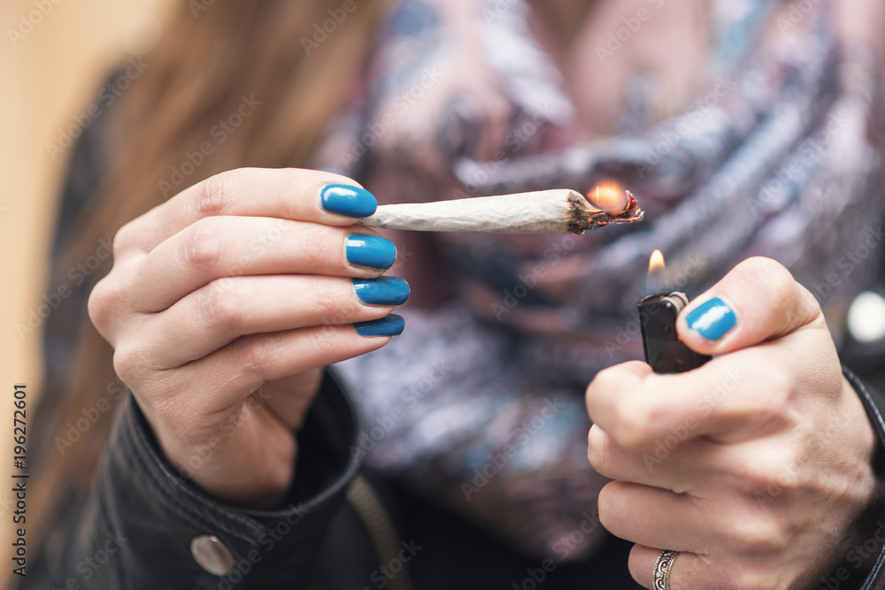 Fototapeta premium Marihuana use, medicinal or illegal recreation