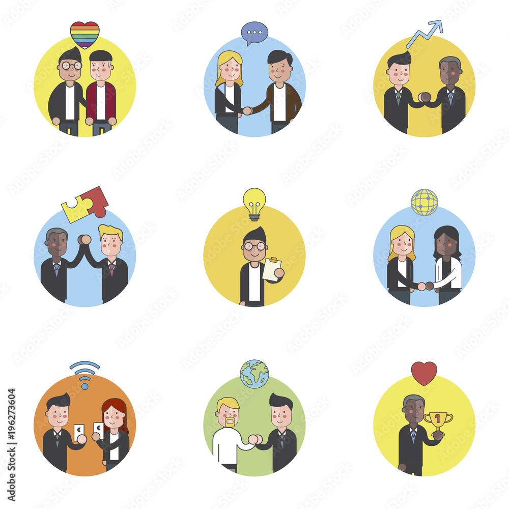 Illustration set of people avatar Illustration set of people avatar