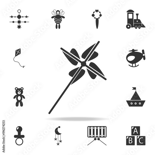 Fan, propeller, toy icon. Detailed set of baby toys icons. Premium quality graphic design. One of the collection icons for websites, web design, mobile app