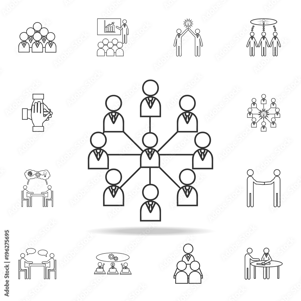 social network line icon. Detailed set of team work outline icons. Premium quality graphic design icon. One of the collection icons for websites, web design, mobile app social network line icon. Detailed set of team work outline icons. Premium quality graphic design icon. One of the collection icons for websites, web design, mobile app