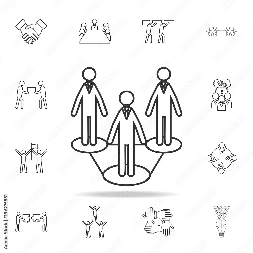Social network ico. Detailed set of team work outline icons. Premium quality graphic design icon. One of the collection icons for websites, web design, mobile app Social network ico. Detailed set of team work outline icons. Premium quality graphic design icon. One of the collection icons for websites, web design, mobile app