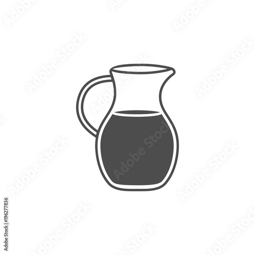 milk in a decanter icon. Element of dairy icon. Premium quality graphic design icon. Signs and symbols collection icon for websites, web design, mobile app