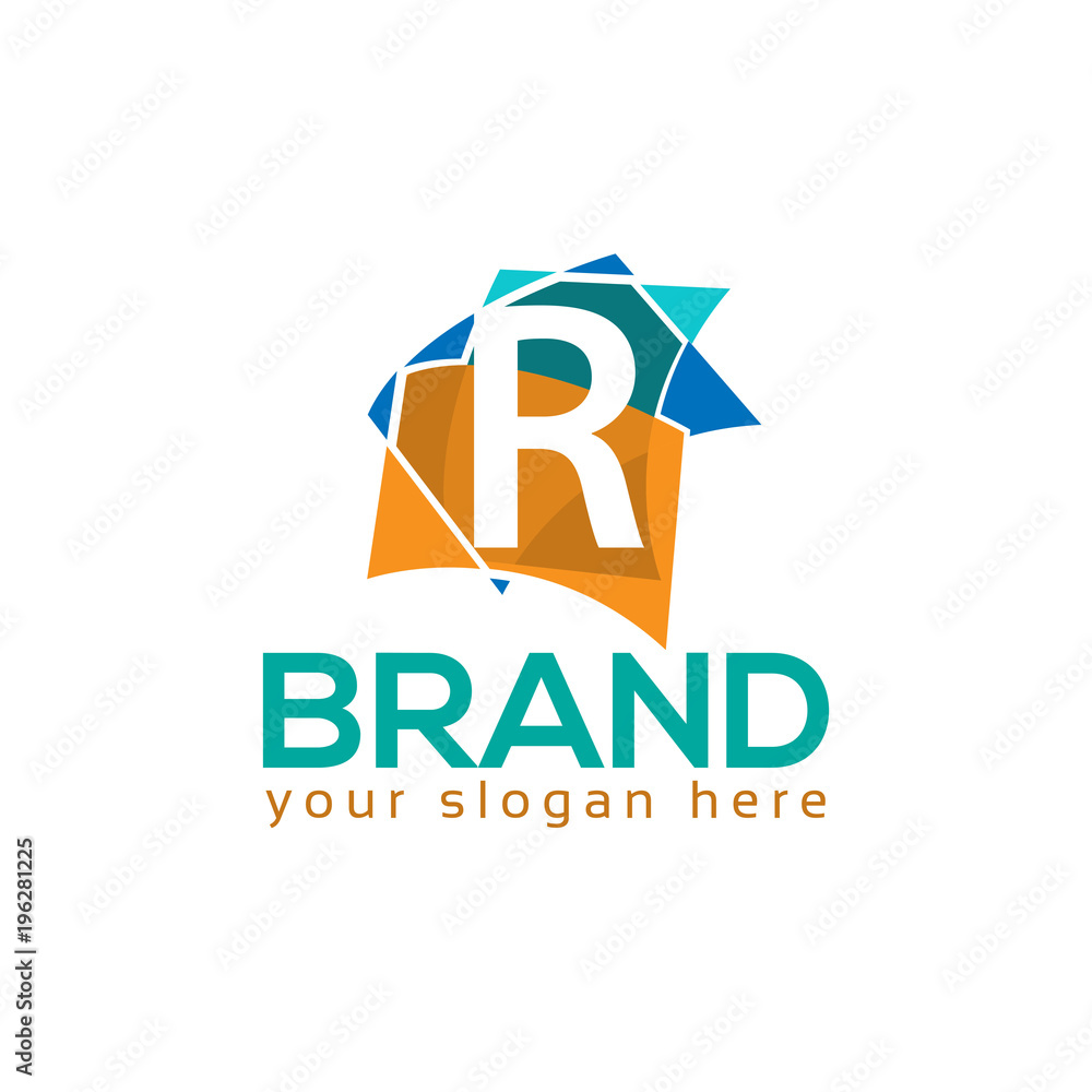 Letter R Colorful Logo Design Template Letter R Colorful Logo Design Template