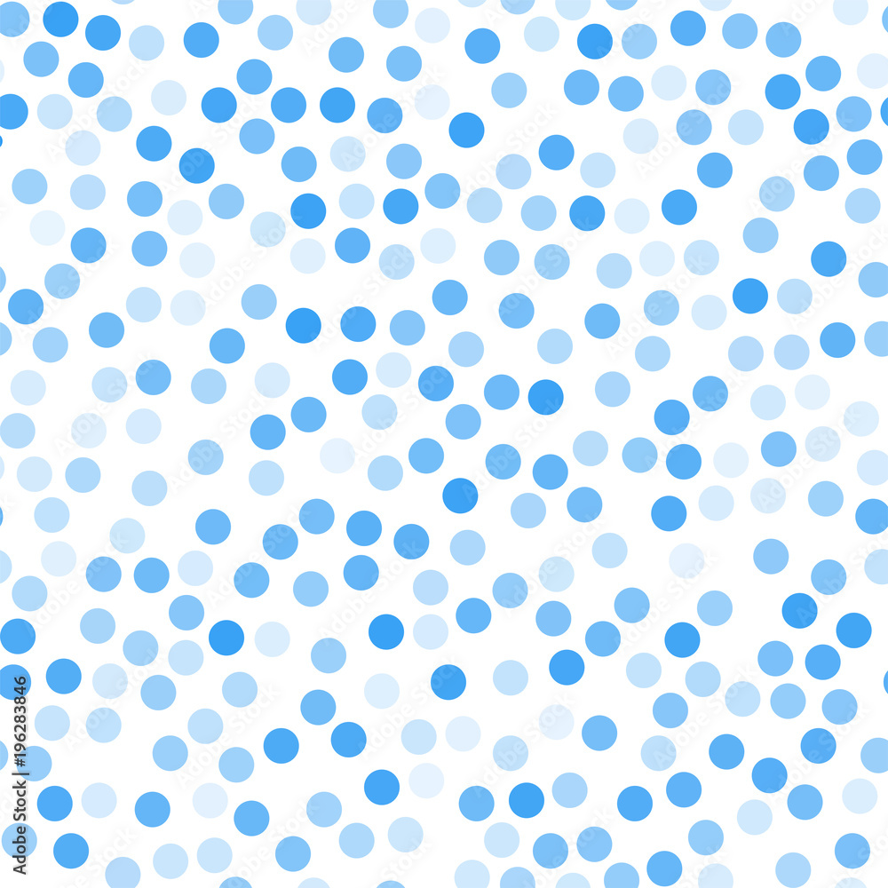 Geometric seamless pattern of circles. Blue circles on a white background. Vector illustration Geometric seamless pattern of circles. Blue circles on a white background. Vector illustration