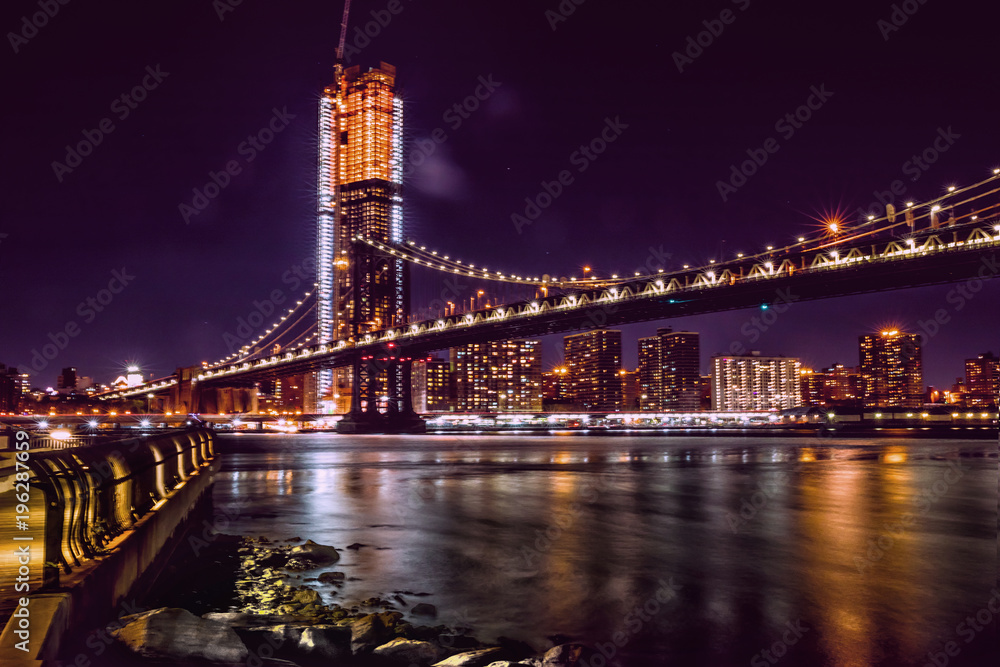 Naklejka premium Part Of Brooklyn Bridge