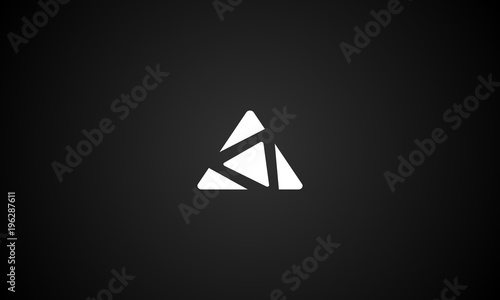 letter A logo design vector, Monogram Letter A Geometric Triangle Arrow Business Company Stock Vector Logo Design Template	