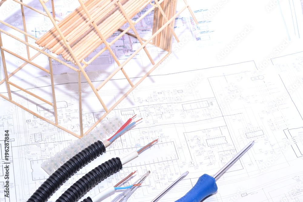 Electrification of a residential building. Electrification of a residential building.