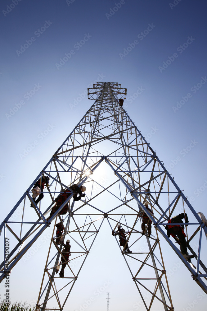 The workers of the pylon