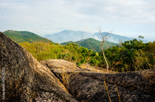On the top of mountain in enjoy the beauty of Landscape  