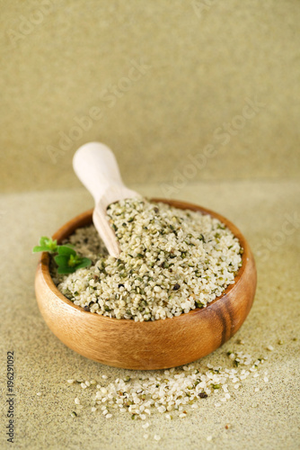 hemp superfood in the bowl