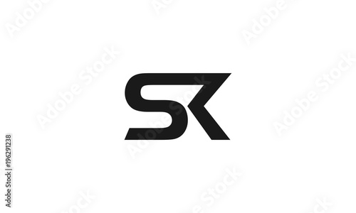 creative strong initial letter s and k logo vector concept, S K SK Initial logo template vector. Letter logo concept