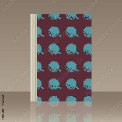 Coffee and Book. Realistic image of the object