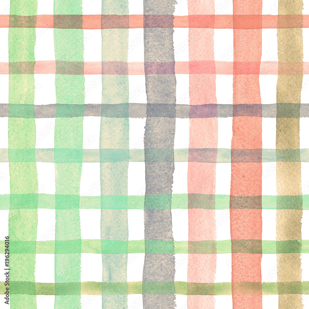 Watercolor rainbow stripes pattern Watercolor rainbow stripes pattern