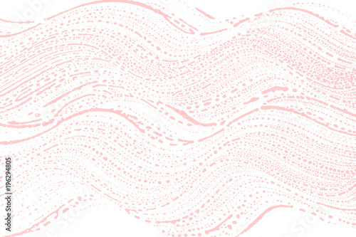 Natural soap texture. Alluring millenial pink foam trace background. Artistic uncommon soap suds. Cleanliness, cleanness, purity concept. Vector illustration.