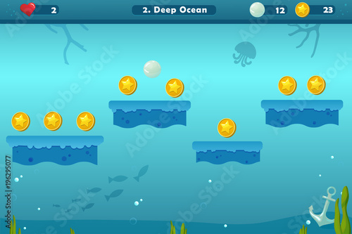 Game User Interface with Platforms Screen