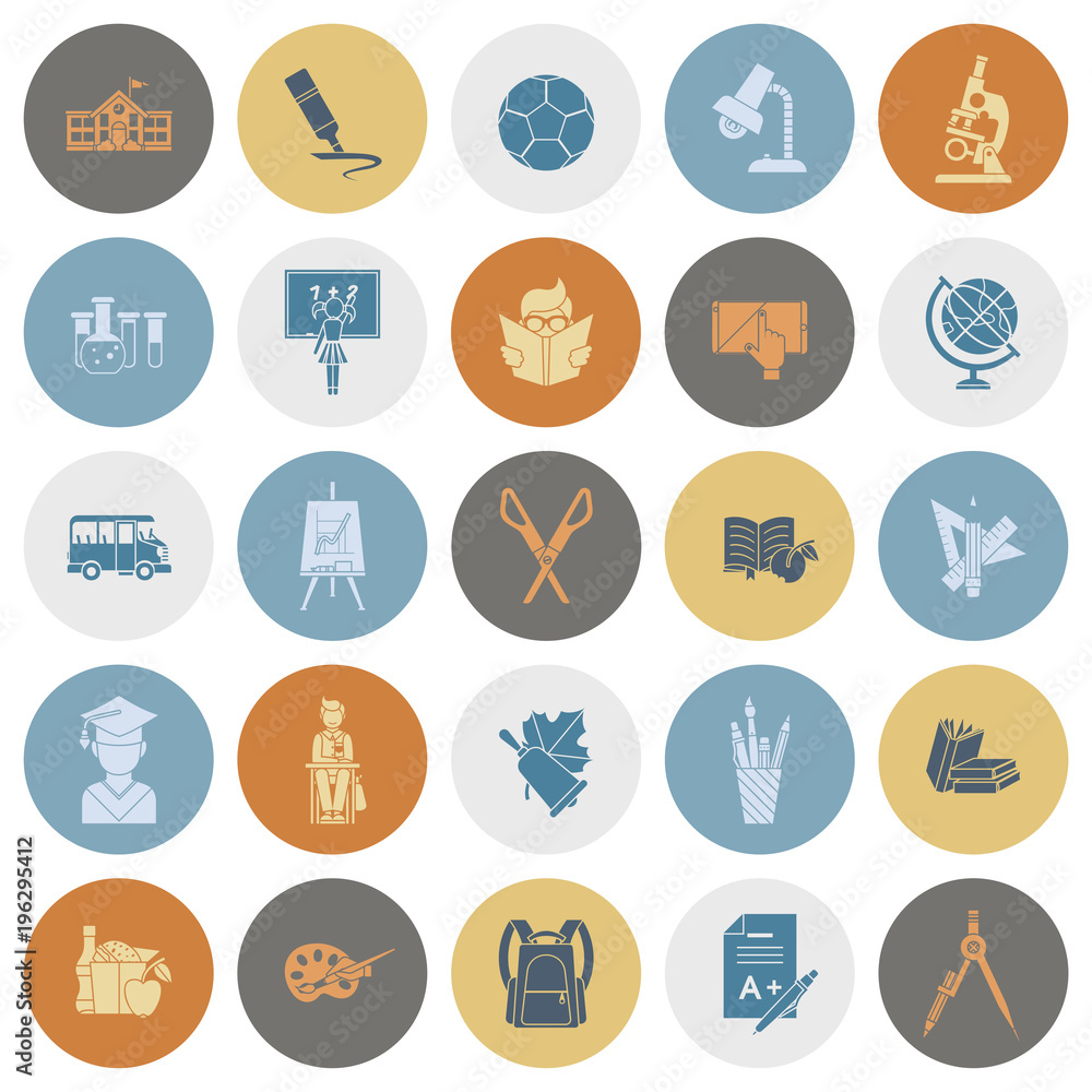 School and Education Icons School and Education Icons