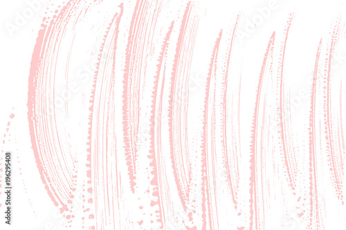 Natural soap texture. Amusing millenial pink foam trace background. Artistic overwhelming soap suds. Cleanliness, cleanness, purity concept. Vector illustration.