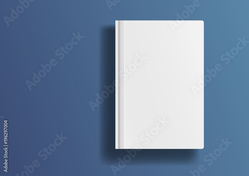 Magazine, album or book template on modern background. 
Isolated object for design and branding. Vector illustration.