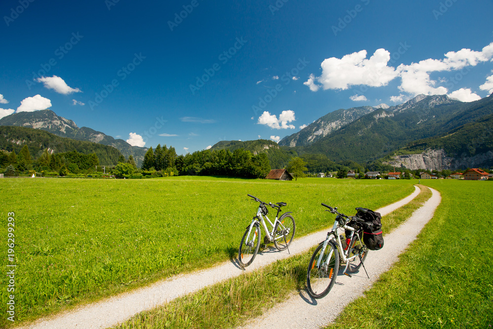 Obraz premium Bicycle touring in Austria