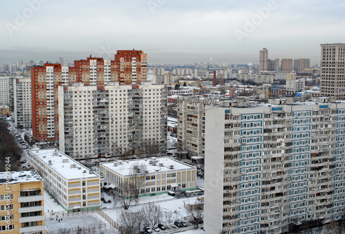 Вид на дома 87-го квартала Хорошёва-Мнёвников в Москве