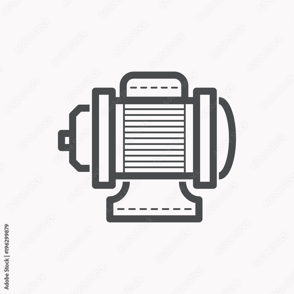 Water pump vector icon. Water pump vector icon.