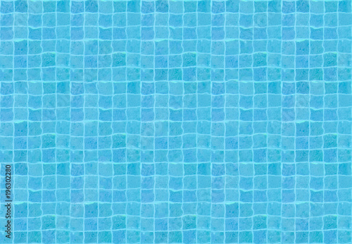Top view Seamless water pool pattern in blue color