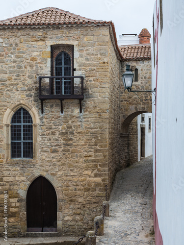 Old Narrow Street in Portuguese Town