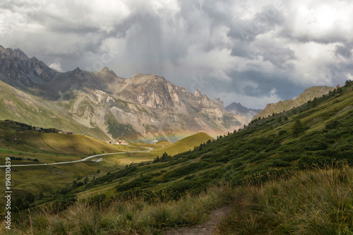 Después de una tromenta en el Puerto de Lautaret, Alpes franceses