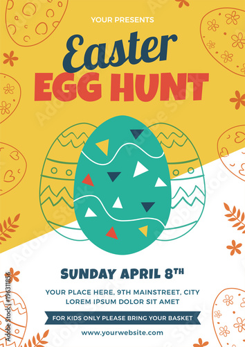 Easter Egg Hunt Flyer Design