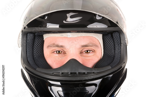 Racing driver with helmet © Luis Louro