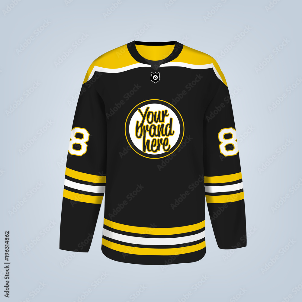 Fototapeta premium Vector illustration of hockey team jersey template