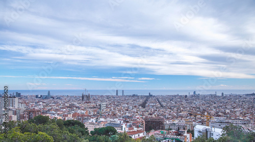 Barcelona panoramic view, Spain, Europe