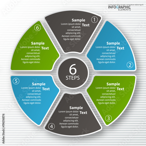 Abstract 3D Paper Infographics