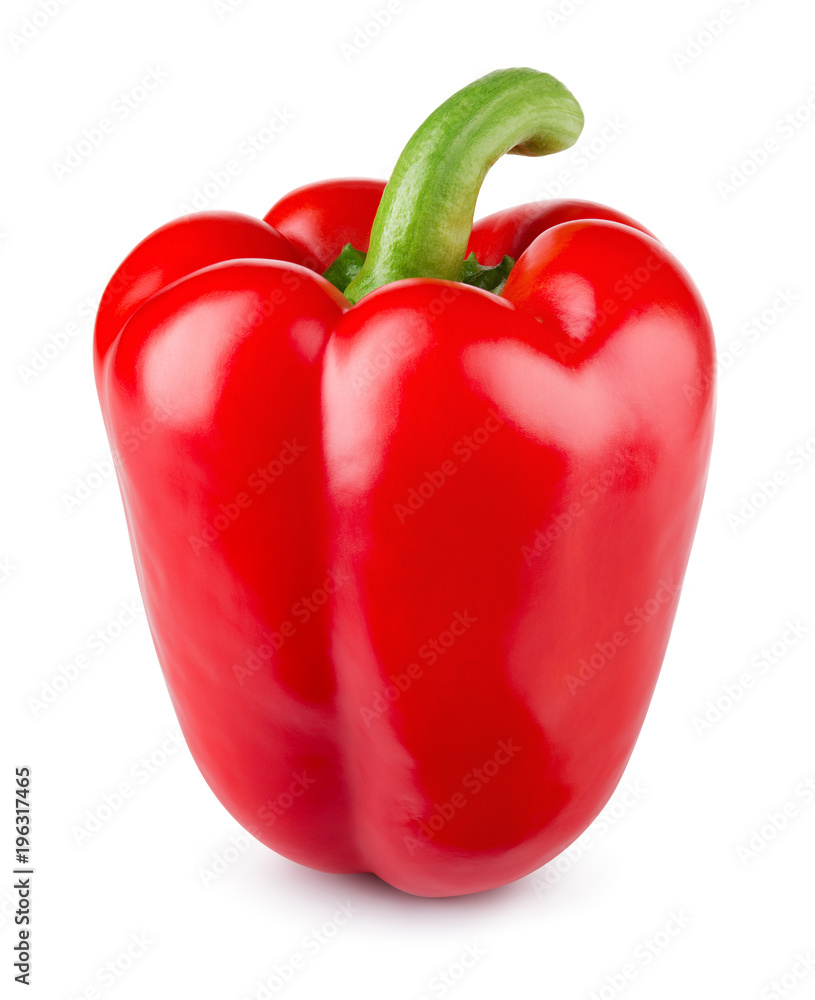 Pepper. Paprika isolated on white. With clipping path. Full depth of field. Pepper. Paprika isolated on white. With clipping path. Full depth of field.
