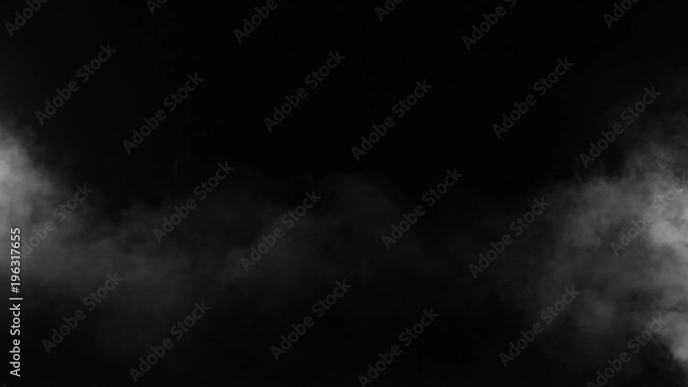 Slow motion of realistic smoke effect on black background Slow motion of realistic smoke effect on black background
