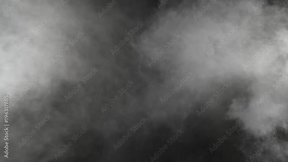 Slow motion of realistic smoke effect on black background Slow motion of realistic smoke effect on black background