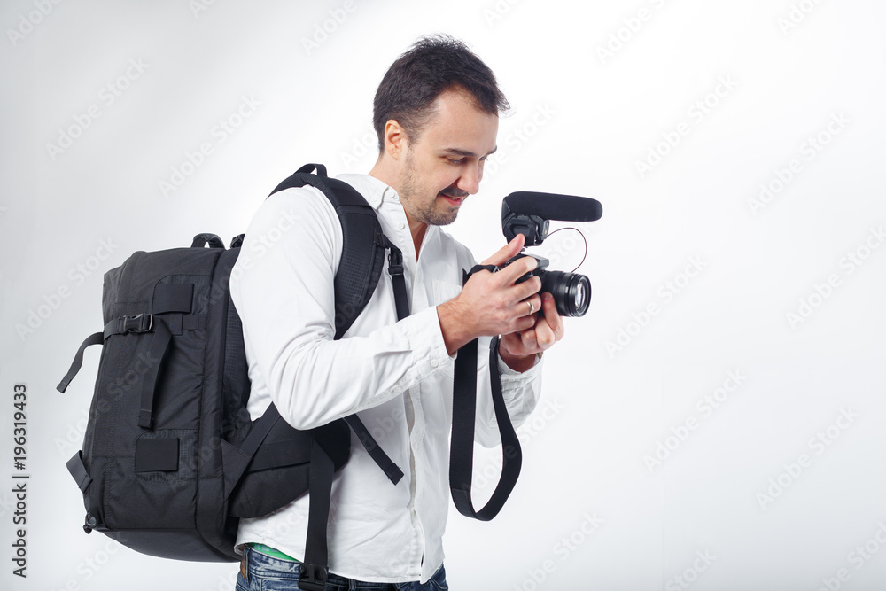 Young man photographer Young man photographer