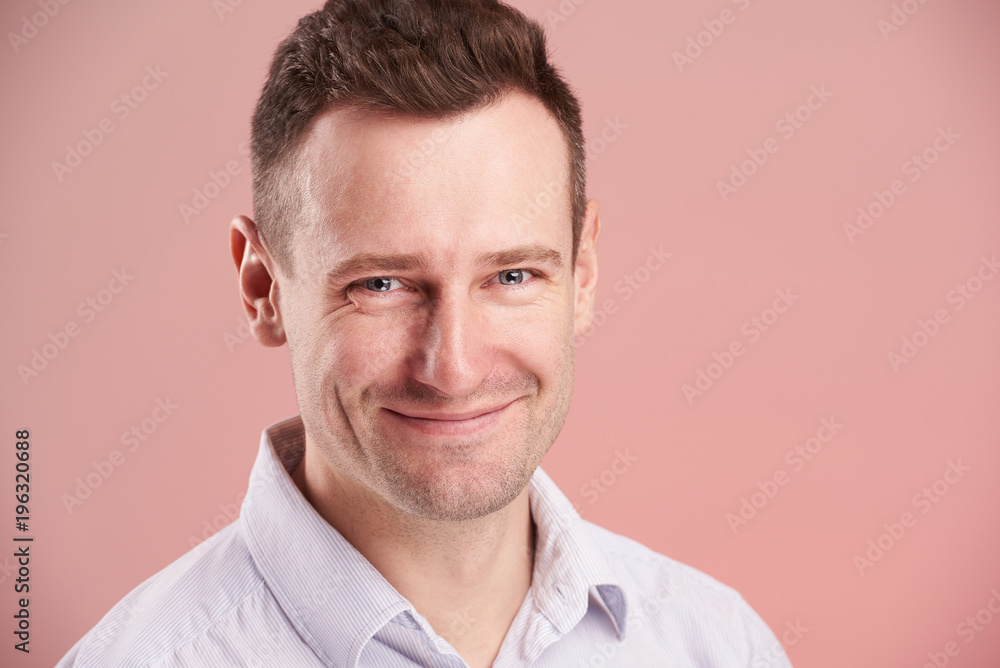 Headshot of smling young man Headshot of smling young man