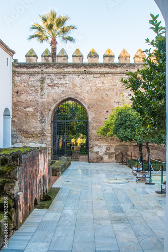 Vistas del Alcázar de los Reyes Cristianos en Córdoba 